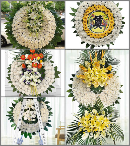 湖北咸宁市崇阳县天城镇花圈速递